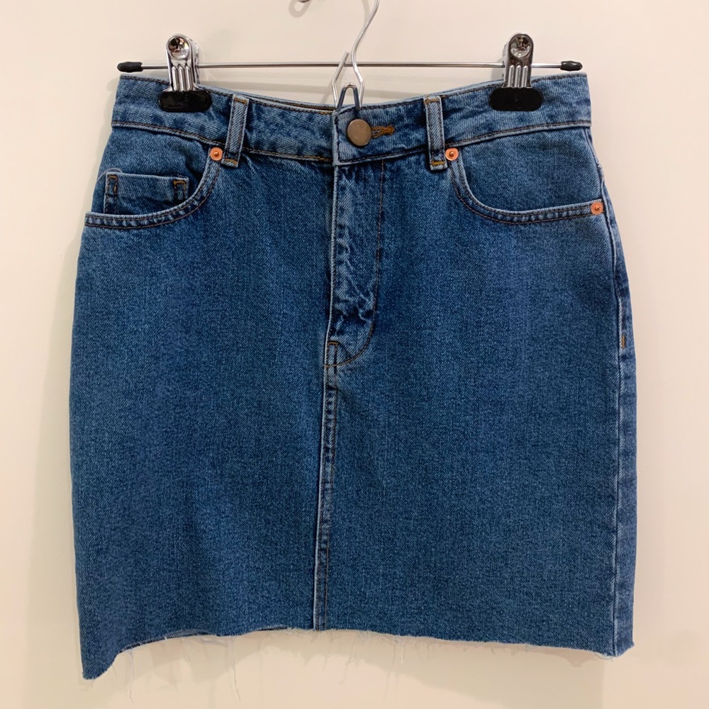 Denim Mid-Thigh Skirt (never worn)